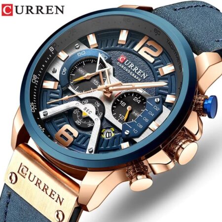 Genuine Leather Curren Men Watch