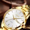 OLEVS Men's Luxury Stainless Steel Water Resistant Luminous Date/Day Wrist Watch - Image 3