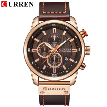 Mens Leather Strap Watches Classic Casual Dress - Rio Gift