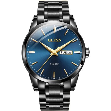 OLEVS Blue Luminous Date/Day Wrist Men's Watch