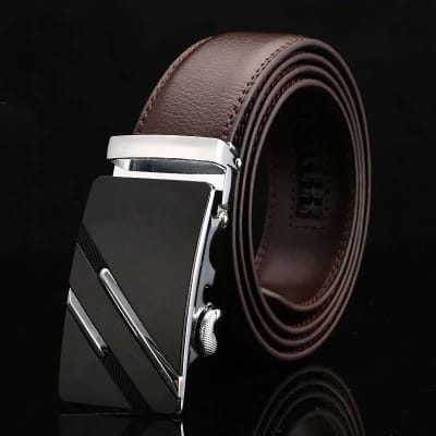 High Quality PU Leather Automatic Buckle Men Gift Belt