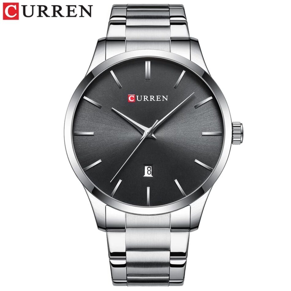 Curren Classic Quartz Watches Stainless Steel Business Men