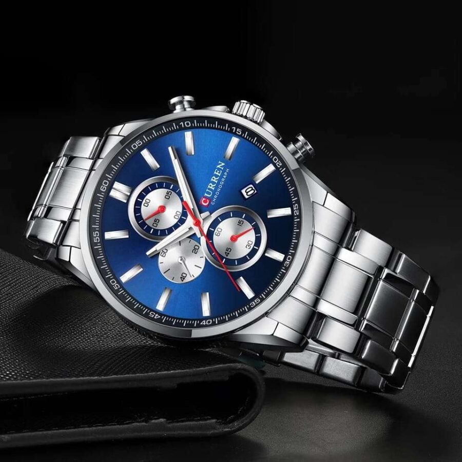 CURREN Chronograph Water Resistant Men's Wrist Watch - Image 2