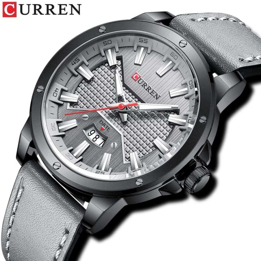 Curren Men's Leather Band Business Watch - Image 2