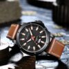 CURREN Men's Luxury Brand Fashion Quartz Wristwatch with Leather Strap Water Resistant - Image 4