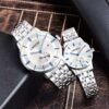Couple Watches Stainless Steel Auto Date Japanese Movement Water Resistant - Image 2