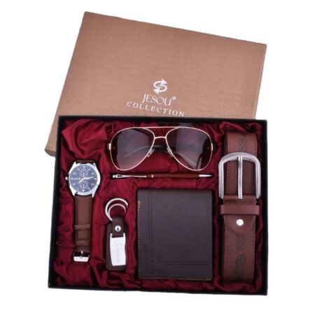 Rio Gift shop Jesou Collection 6-1 Men's Giftset brown