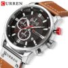 CURREN Chronograph Leather Sports  Water Resistant Wristwatch - Image 2