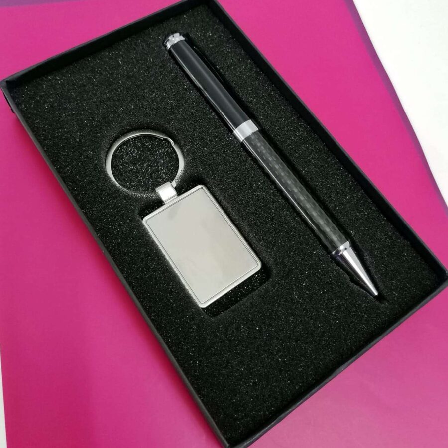 Engravable Keyholder  + Executive Pen Giftset - Image 3