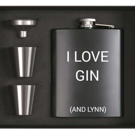 Engravable Stainless Steel Hip Flask Gift Se