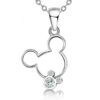 Stainless Steel Pendant, Necklace and Stud Earrings Set Wedding Jewelry for Bridal - Image 2