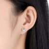 Stainless Steel Pendant, Necklace and Stud Earrings Set Wedding Jewelry for Bridal - Image 5