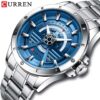 CURREN Stainless Steel Dress Quartz Movement  Formal Occasion Men`s Wrist Watch Latest Design - Image 2