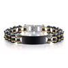 Personalized Motorcycle Biker Stainless Steel Chain Bracelet - Image 2
