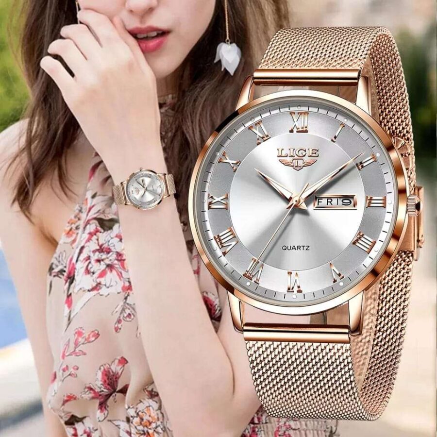 LIGE Ladies Brand Luxury Watch