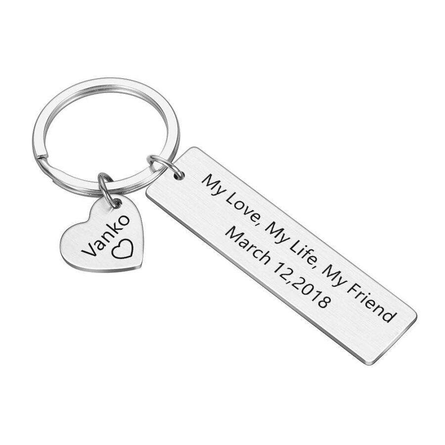 Drive Safe Gift Couple Keychain