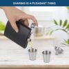 Portable 7oz Stainless Steel Hip Flask Gift Set - Image 2