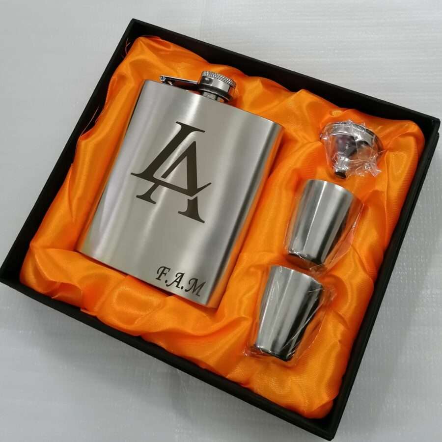 Whiskey Hip Flask Gift Set 10