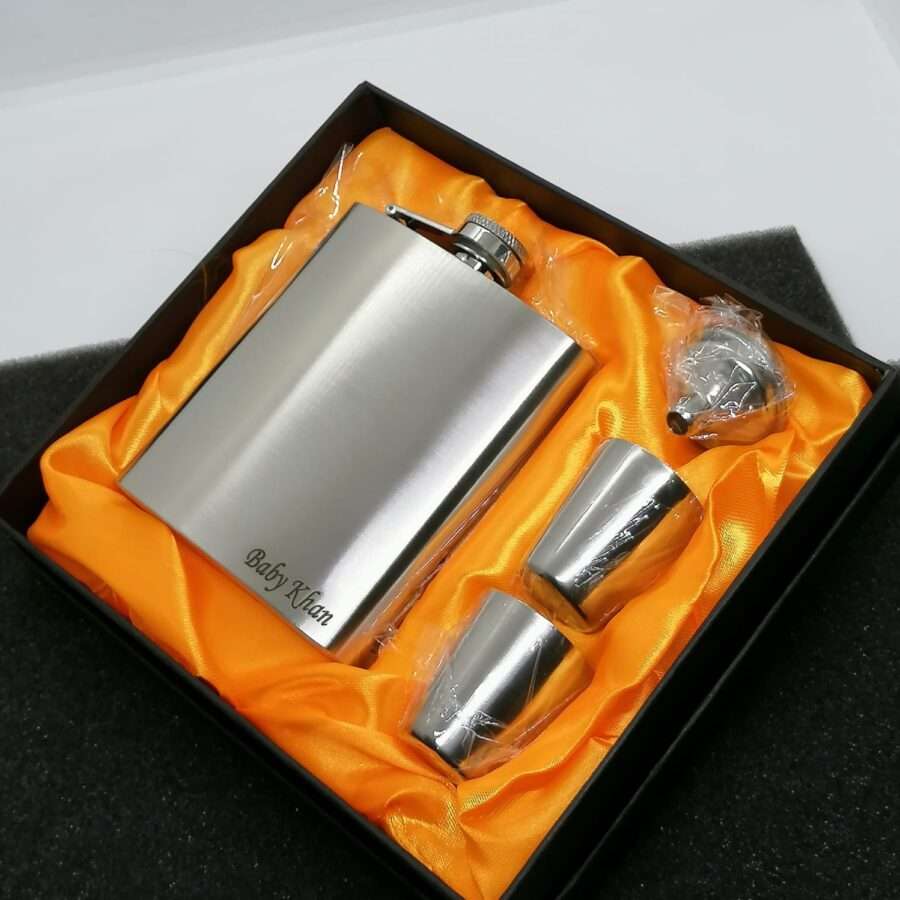 Whiskey Hip Flask Gift Set 12