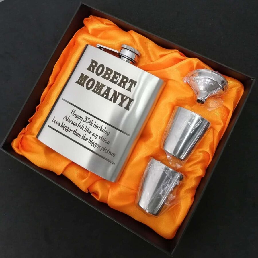 Whiskey Hip Flask Gift Set 15