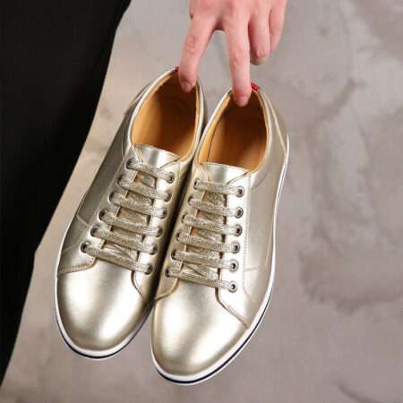 Casual Split Leather Unisex Sneakers