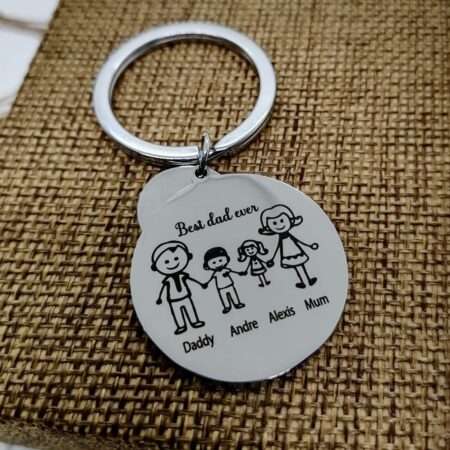 Personalized Family Gift Keychain in Kenya