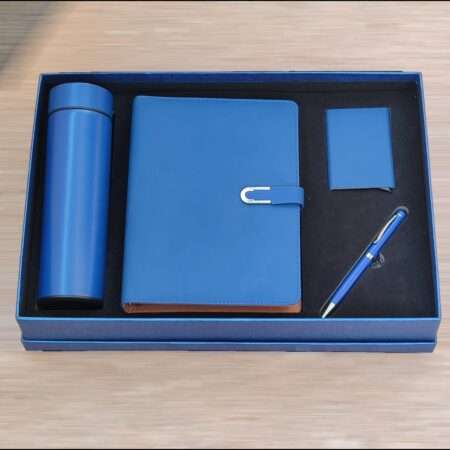 Personalized Blue Business Gift Set