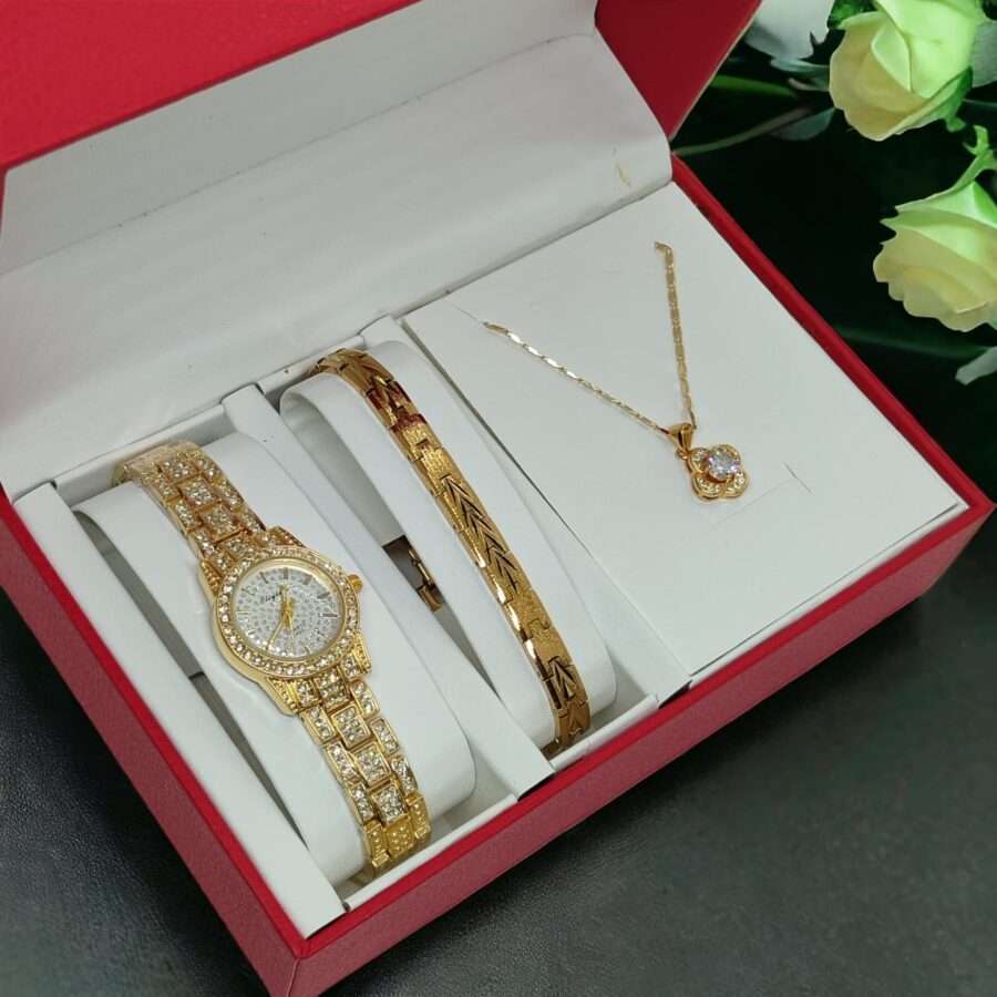 3 in 1 Ladies Watch Gift Set