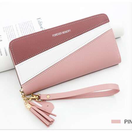 Leather women clutch wallet