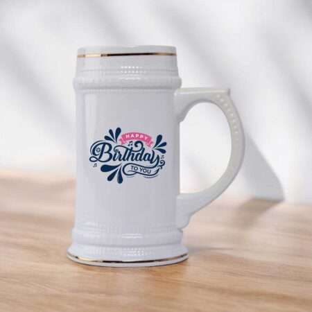 Customized Happy Birthday Beer Mug