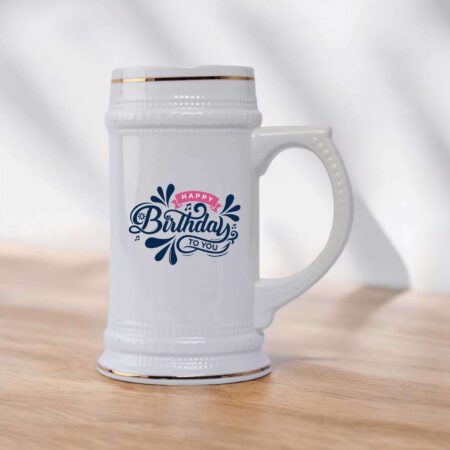 Customized Happy Birthday Beer Mug