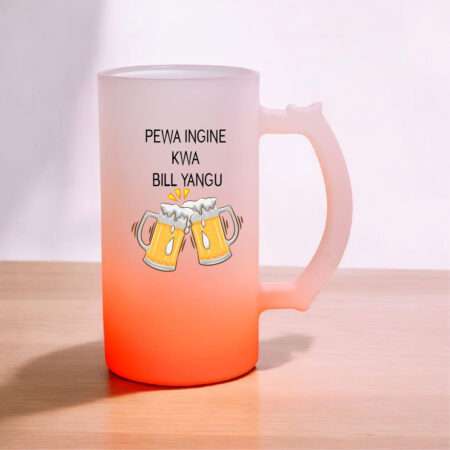 Personalised Frosted Beer Mug