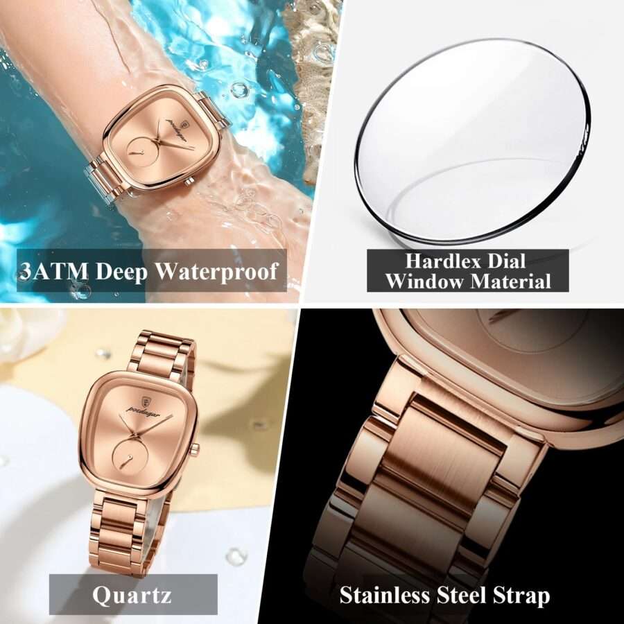 Poedagar Waterproof Ladies Watch Quartz Wristwatch 3