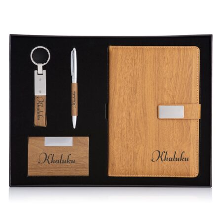 Eco-Friendly Wooden Business Set