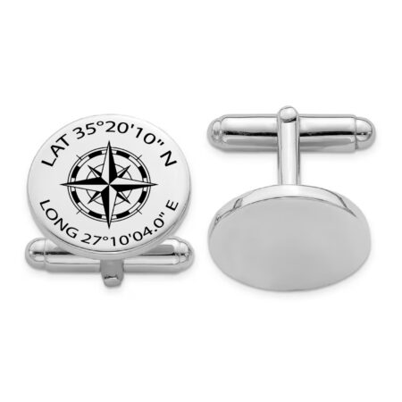 Silver Stainless Steel Cufflinks