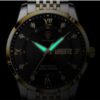 POEDAGAR Round Men Stainless Steel Quartz Watch - Image 3