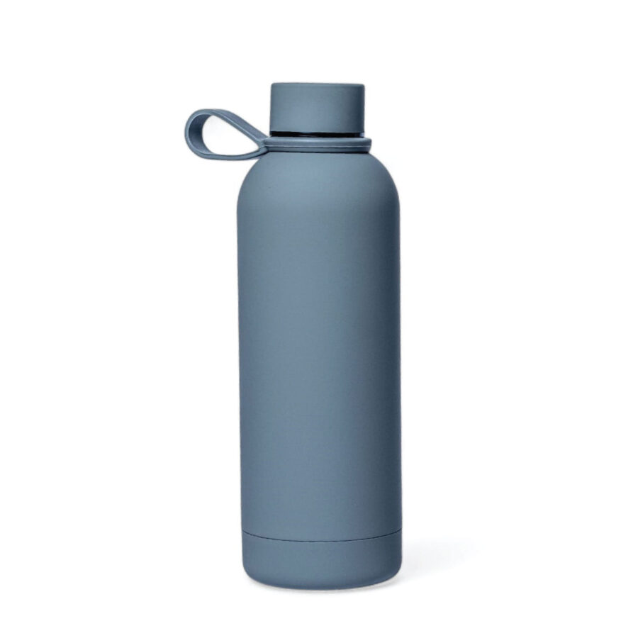 Personalised Soft Touch Grey Water Bottle - 500ml - Image 2