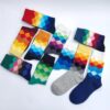 Colourful Men's Diamond Happy Socks - Image 2
