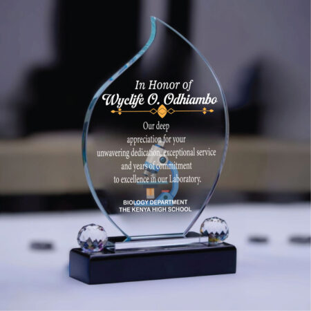Crystal Appreciation Award Trophies