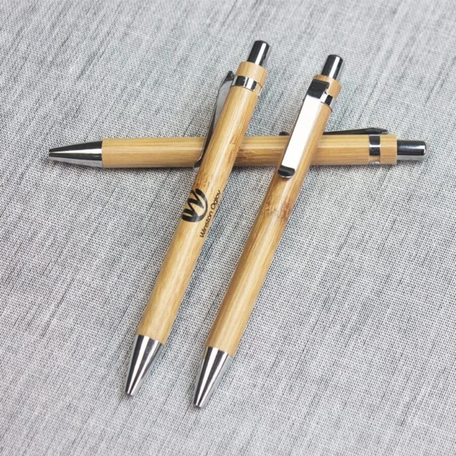 Eco-Friendly Custom Engraved Bamboo Ballpoint Pen - Image 3