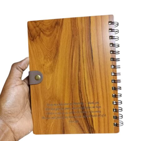 Custom Wood Notebook with Pen