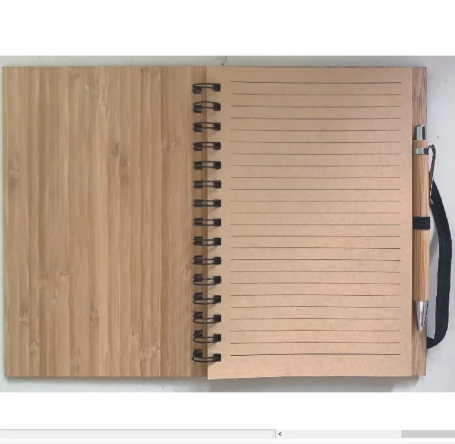 Personalized Bamboo Journal With Pen