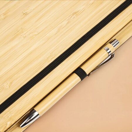 Personalized Bamboo Journal With Pen