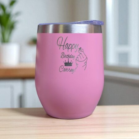 Happy Birthday Wine Tumbler