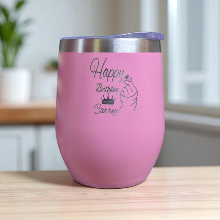 Happy Birthday Wine Tumbler