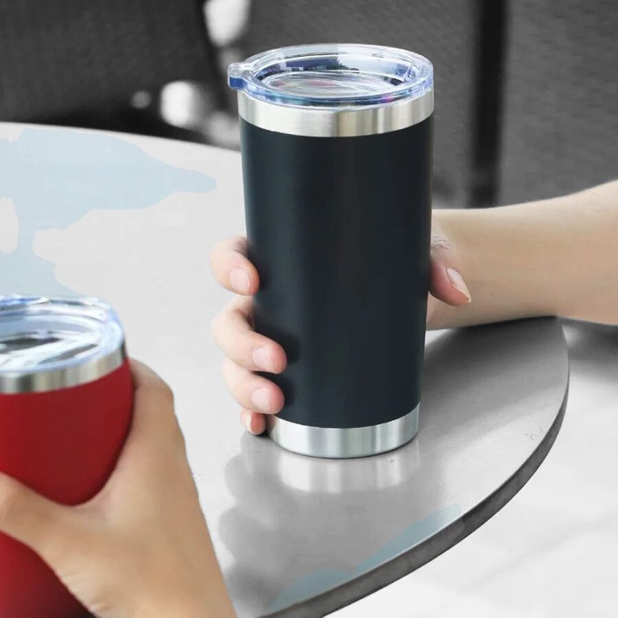 Custom Engraved Black Coffee Tumblers