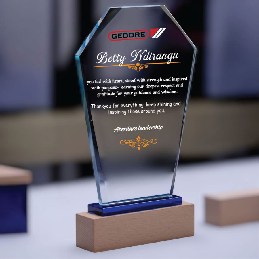 Crystal Award Plaque In Nairobi