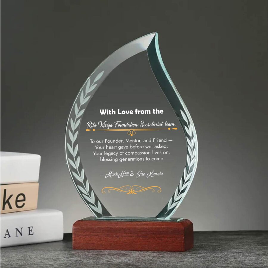 Branded Wood Base Trophy