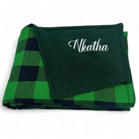 Vibrant Maasai Shuka Fleece Throw Blanket