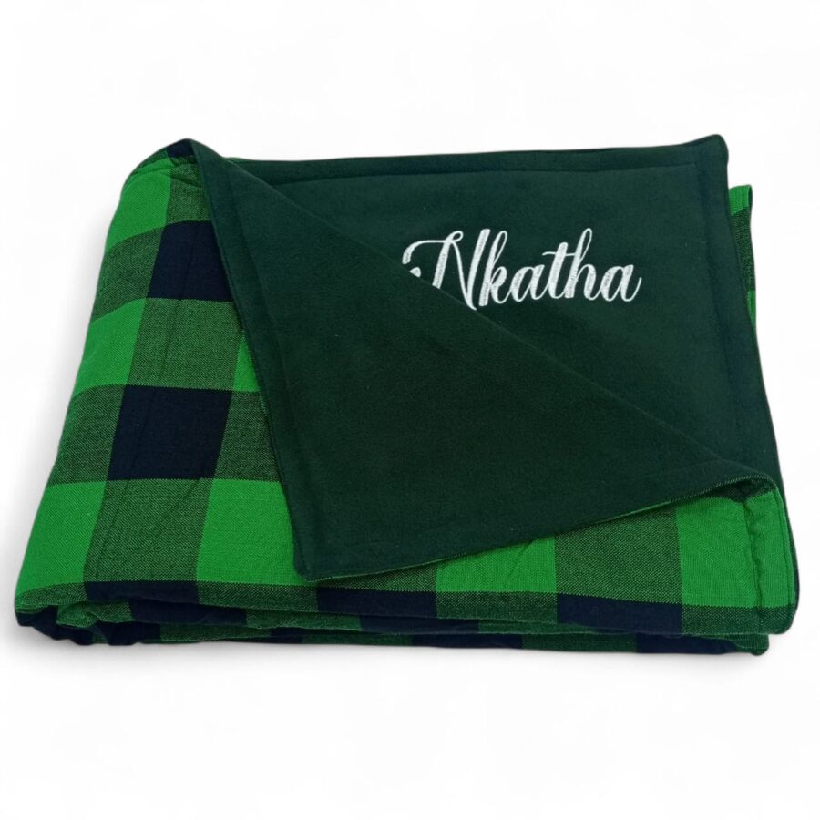 Vibrant Maasai Shuka Fleece Throw Blanket